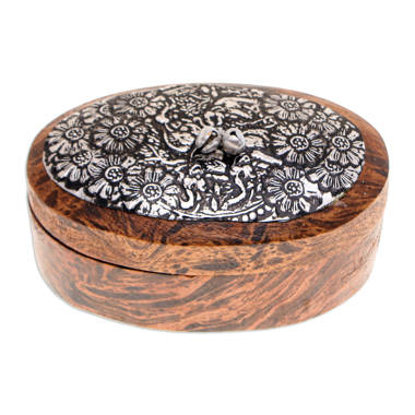 Wood and hot sale metal jewelry